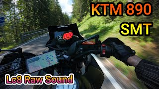 KTM 890 SMT  NO VOICE ONLY RAW SOUND   PASSO FALZAREGO  4K  🇮🇹 [upl. by Irotal]