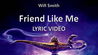 Will Smith quotFriend Like Mequot ALADDIN 2019  Lyric Video [upl. by Hillyer]