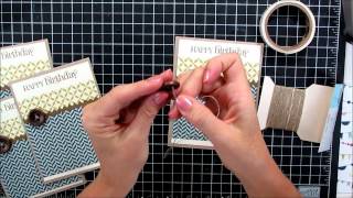 Masculine Card Making Video Tutorial Mass Producible [upl. by Beuthel]