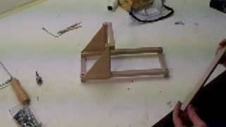 How to Make a Torsion Catapult  Table top size Mangonel [upl. by Joelly]