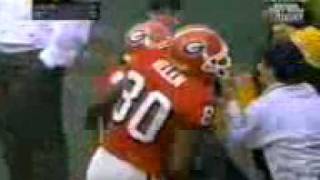 Hines Ward Uga TD catch vs Ga Tech [upl. by Atsev]