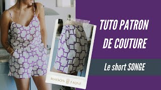 Tuto couture 🌙 Comment réaliser le short de pyjama Songe [upl. by Moreta267]