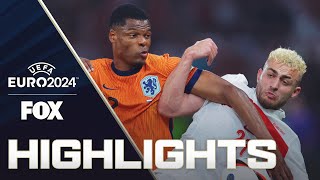 Netherlands vs Türkiye Highlights  UEFA Euro 2024  Quarterfinals [upl. by Ahseek931]