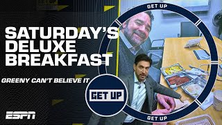 🍴 Greeny CANT BELIEVE Jeff Saturdays breakfast order 😋  Get Up [upl. by Oiruam]