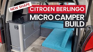 Micro Campervan Conversion Build  5 Days in 5 Mins [upl. by Yenetruoc]