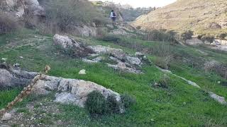 Akeldama Jerusalem  Jesus Judas Jewish tombs from the Second Temple period and Crusader tombs [upl. by Ozen]