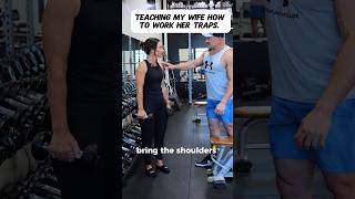 Teaching my wife mind muscle connection [upl. by Elbas]