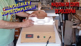 Como hacer maquina para cortar poliespan Muy completa No hay otra igual Make hot wire foam cutter [upl. by Atena373]