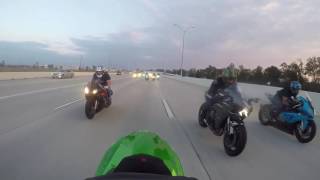 Houston Vs Dallas FASTEST 14r H2 S1000rr Zx10r Battle it out [upl. by Eelana]