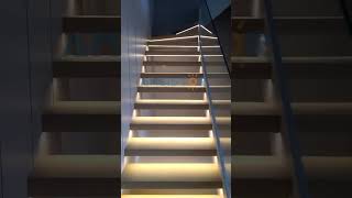 Stunning Motion Activated Stairway Lighting interiordesign smarthouse [upl. by Lashoh294]