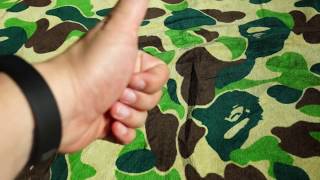 Bathing Ape BAPE ABC Camo Green Beach Towel Impressions and Review [upl. by Angy]