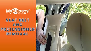 How To Remove a Seat Belt and Pretensioner  MyAirbags [upl. by Mattland]