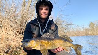 Walleye River Fishing FROM SHORE Tips [upl. by Rosanna]