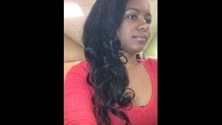 Heatless Curls Rollerset on Flat Ironed Hair [upl. by O'Dell]