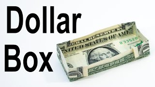 1 Origami Box  How to Fold a Dollar into a Box [upl. by Eiramnwad499]