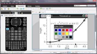 Introduzir e analisar dados com a TINspire CX [upl. by Selby538]