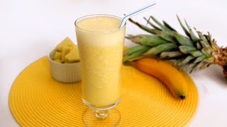 Pineapple Banana Smoothie Recipe  Laura Vitale  Laura in the Kitchen Episode 566 [upl. by Mitzie]