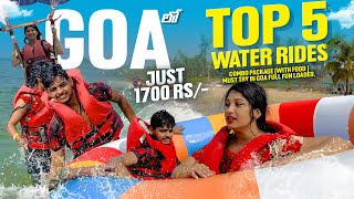 Day4  Goa 🏝️ లో Top 5 Water Rides  Just 1700 Rs 🤑లో  Scuba Diving 🤿  Balu Happy ❤️  goa [upl. by Jun]