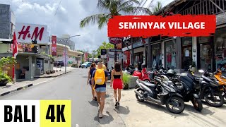 BALI INDONESIA 🇮🇩 4K Seminyak Village — Walking Tour [upl. by Ronnholm]