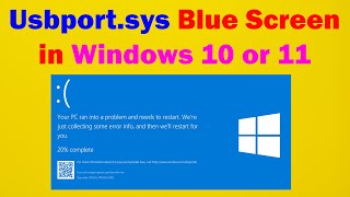 how to Usbportsys Blue Screen in Windows 10 or 11 [upl. by Pickford827]