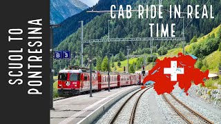 REAL TIME cab ride through the ENGADIN from Scuol to Pontresina Switzerland [upl. by Milford367]