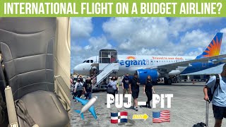 Flying Allegiant Air INTERNATIONALLY in 2021  A319 Legroom Review Punta Cana  Pittsburgh [upl. by Doner]