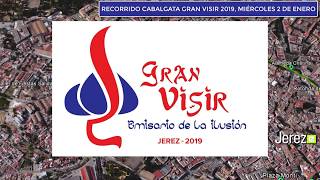 RECORRIDO CABALGATA GRAN VISIR 2019 Jerez TV 2019 [upl. by Ahsanat]