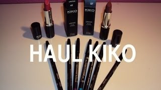 HAUL KIKO Matite e rossetti [upl. by Nnaj]