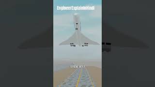 How The Front Part of Concorde Work 🤔  3D Animation in hindi  shorts [upl. by Isnyl]