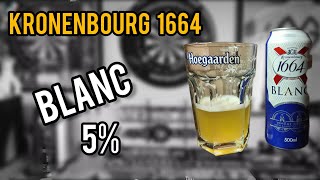 kronenbourg blanc 5  kronenbourg 1664  review No1364 [upl. by Hana]