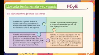 FCYE TSE Libertades fundamentales y su vigencia Sesión 23 y 4 [upl. by Suirradal270]