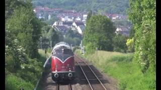 V200 033 mit Sonderzügen zum Bahnhofsfest in Witterschlick [upl. by Hansen]