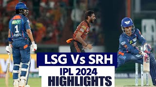 SRH vs LSG IPL 2024 Match 57 Highlights Hyderabad vs Lucknow Highlights  Today Match Highlights [upl. by Kensell]