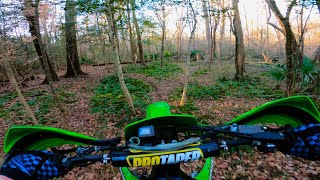 KLX300R Backyard Singletrack  First Ride of 2024 [upl. by Ader]