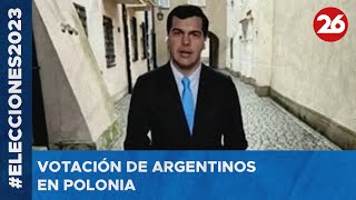 EN VIVO  Votación de argentinos en Polonia  Elecciones2023 [upl. by Fulvi235]