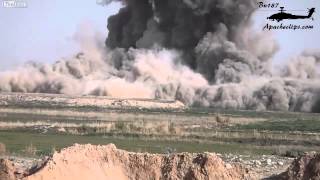 Airstrike on Insurgents by 9 1000lb JDAMs GBU32 [upl. by Nelan]