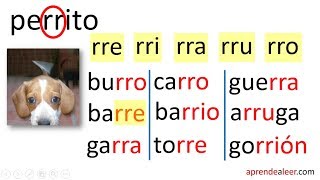 Silabas rra rre rri rro rru para niños palabras y oraciones [upl. by Dowling]