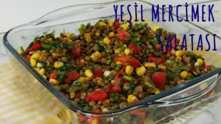 Yemelere Doyamayacağınız Yeşil Mercimek Salatası 👌  Salata Tarifleri [upl. by Anama786]