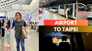 Taoyuan Airport to Taipei Travel  Late Night Transportation [upl. by Ecnaled447]