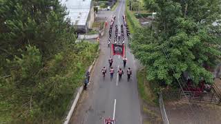 Kellswater Flute Band  aerial footage Pt1 [upl. by Joline]