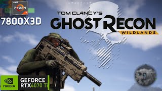 Ghost Recon Wildlands  RYZEN 7 7800X3D  RTX 4070 Ti  1440p Max Settings [upl. by Eimrej]