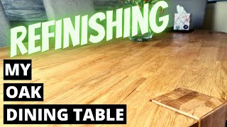 Refinishing a Oak Dining Table Using a Hard Wax Oil [upl. by Ahsaret]