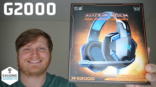 Kotion Each G2000 Gaming Headset Review  Over Ear LED G2000 Gaming Headphones [upl. by Aletha885]