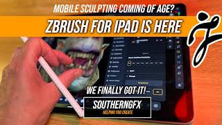 ZBrush on the iPad  FIRST LOOK [upl. by Airal]