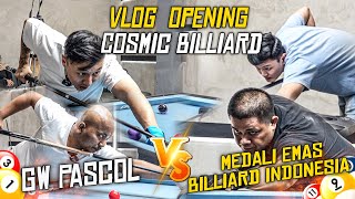 PASCOL DTENG KE COSMIC BILLIARD LSNG LAWAN MEDALI EMAS INDONESIA VLOG PEMBUKAAN COSMIC BILLIARD [upl. by Devol721]