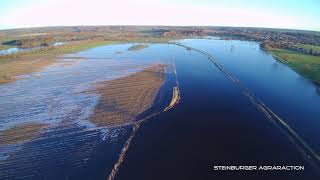 Hochwasser Kellinghusen Januar 2018 Wittenbergen Kellinghusen Rosdorf TYPHOON H [upl. by Nauqes86]