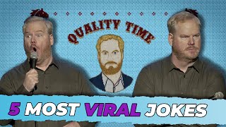 Jim Gaffigan Top 5 MOST VIRAL Jokes from quotQuality Timequot [upl. by Enyamrahc]