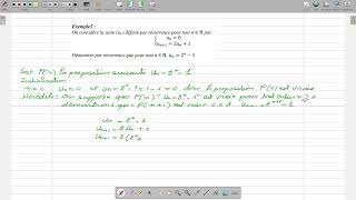 Raisonnement par récurrence  Exemple 2 quotTerminale spécialité mathsquot [upl. by Notna]