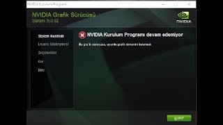 ”NVIDIA KURULUM PROGRAMI DEVAM EDEMİYOR” HATASININ \u00100 ÇÖZÜMÜ GÜNCEL MAYIS 2018 [upl. by Bogey]