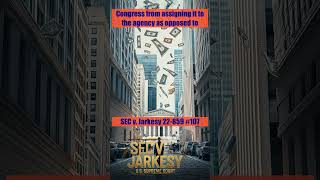 SEC v Jarkesy SCOTUS oral argument SEC amp WallStreet Showdown on SupremeCourt 107 [upl. by Yatnuahs]